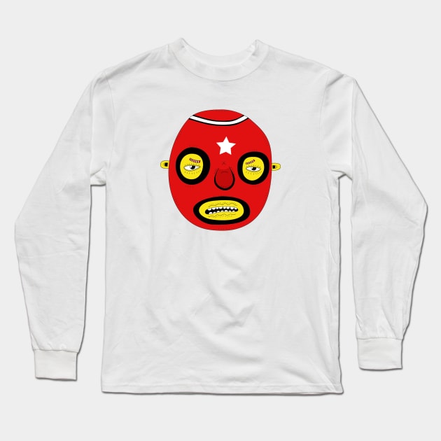 Wrestler #2 Long Sleeve T-Shirt by eclistrations